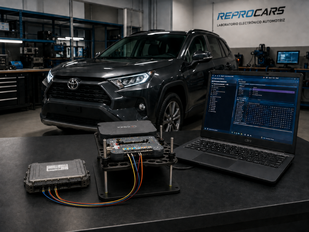 Programación modulo ECU bench reprocars
